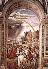 Bernardino Pinturicchio Aeneas Piccolomini Leaves for the Council of Basle painting
